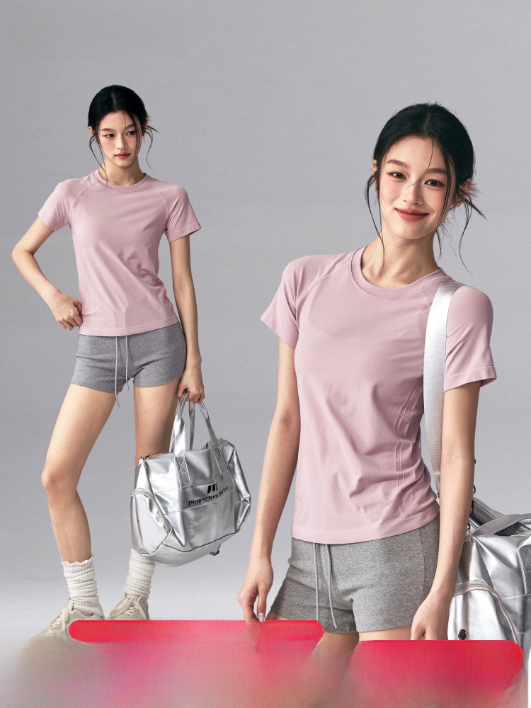 Yoga Pilates Girl - Quick Dry Yoga Sportswear Short Sleeve