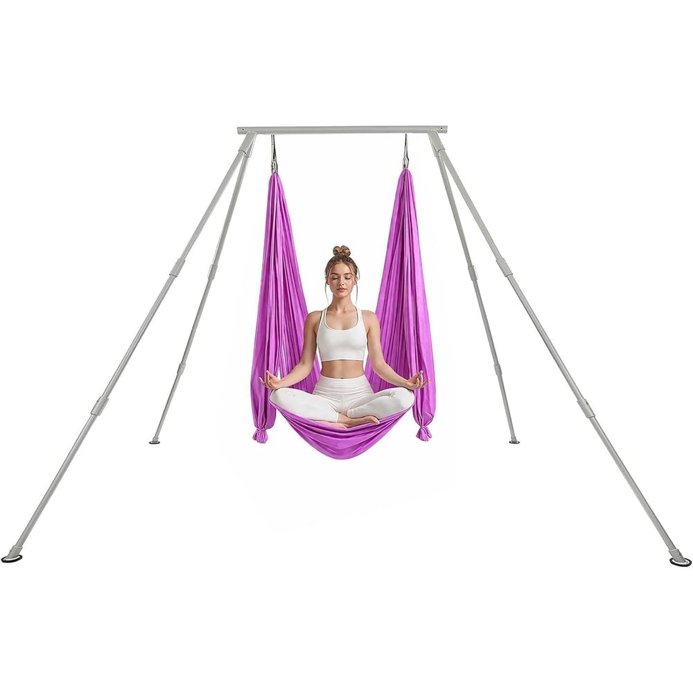 Aerial Silk Hammock - Yoga Stand with Aerial Silks, 8.1