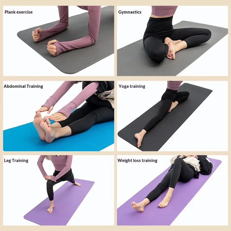 Extra Thick Non Slip Yoga Mat  – обзор и цена Pilates Yoga Mat Thickness