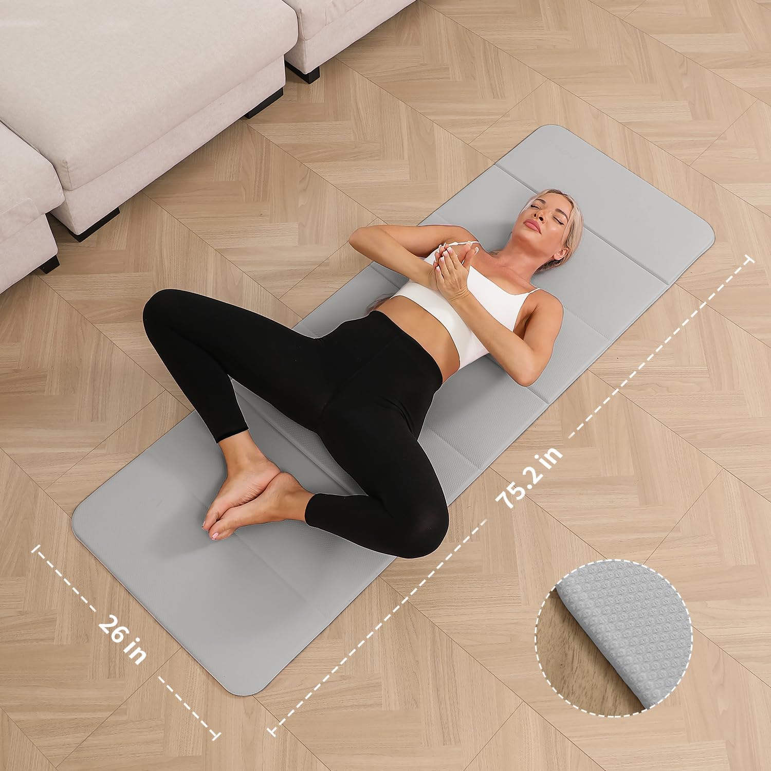 Foldable Yoga Mat 10mm Extra T – обзор и цена Pilates Yoga Mat Thickness