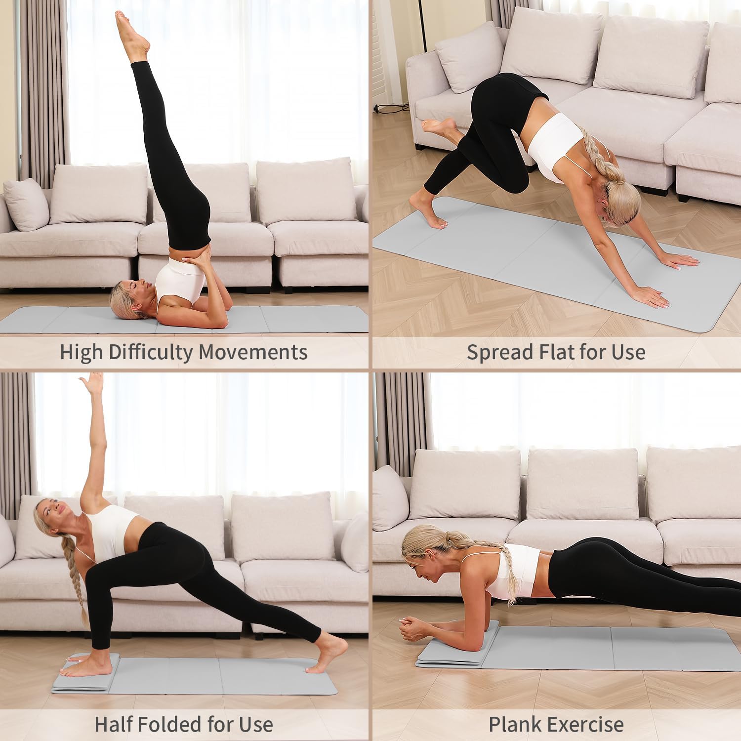 Foldable Yoga Mat 10mm Extra T – обзор и цена Pilates Yoga Mat Thickness