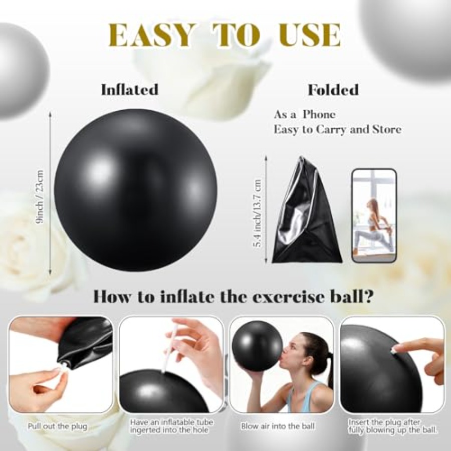 40 Pcs 9 Inch Exercise Pilates – обзор и цена Pilates Ball Mini