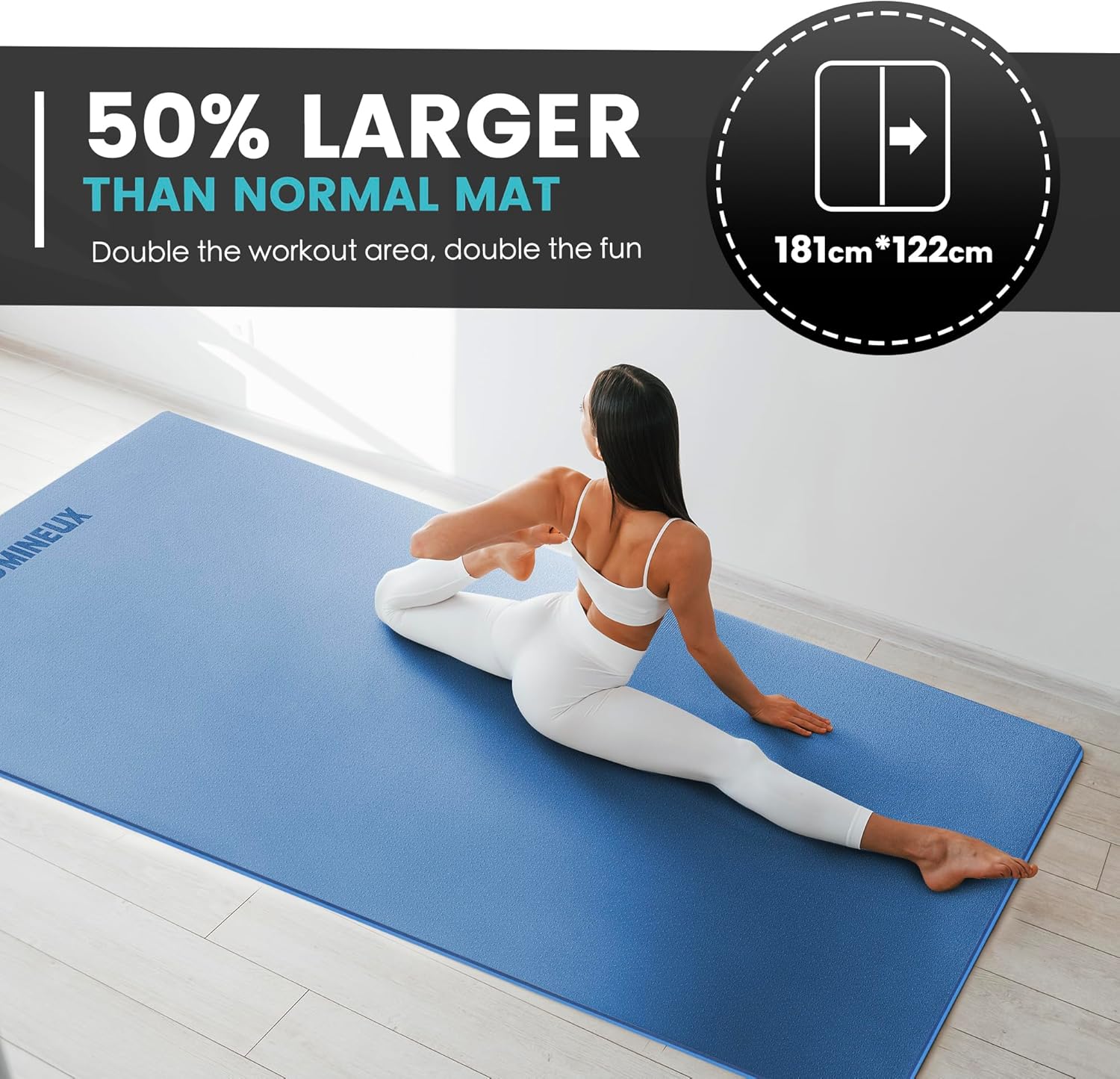 Large Yoga Mat 1/4 & 2/5 Inch  – обзор и цена Pilates Yoga Mat Thickness