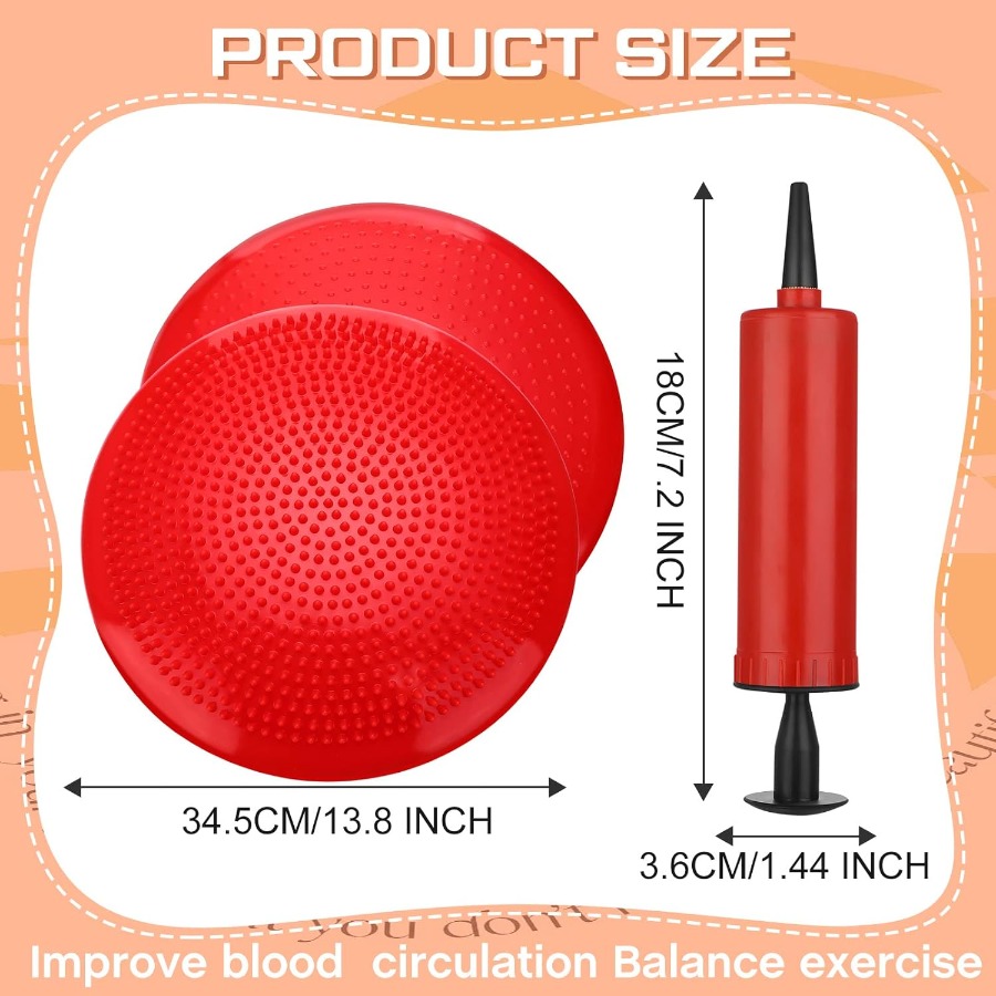 6 Pcs Wiggle Seat Inflated Wob – обзор и цена Exercise Disc Inflatable