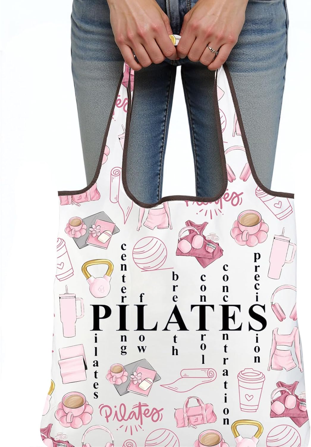 Pink Pilates Tote Bag Gifts fo – обзор и цена Pilates Yoga Instructor
