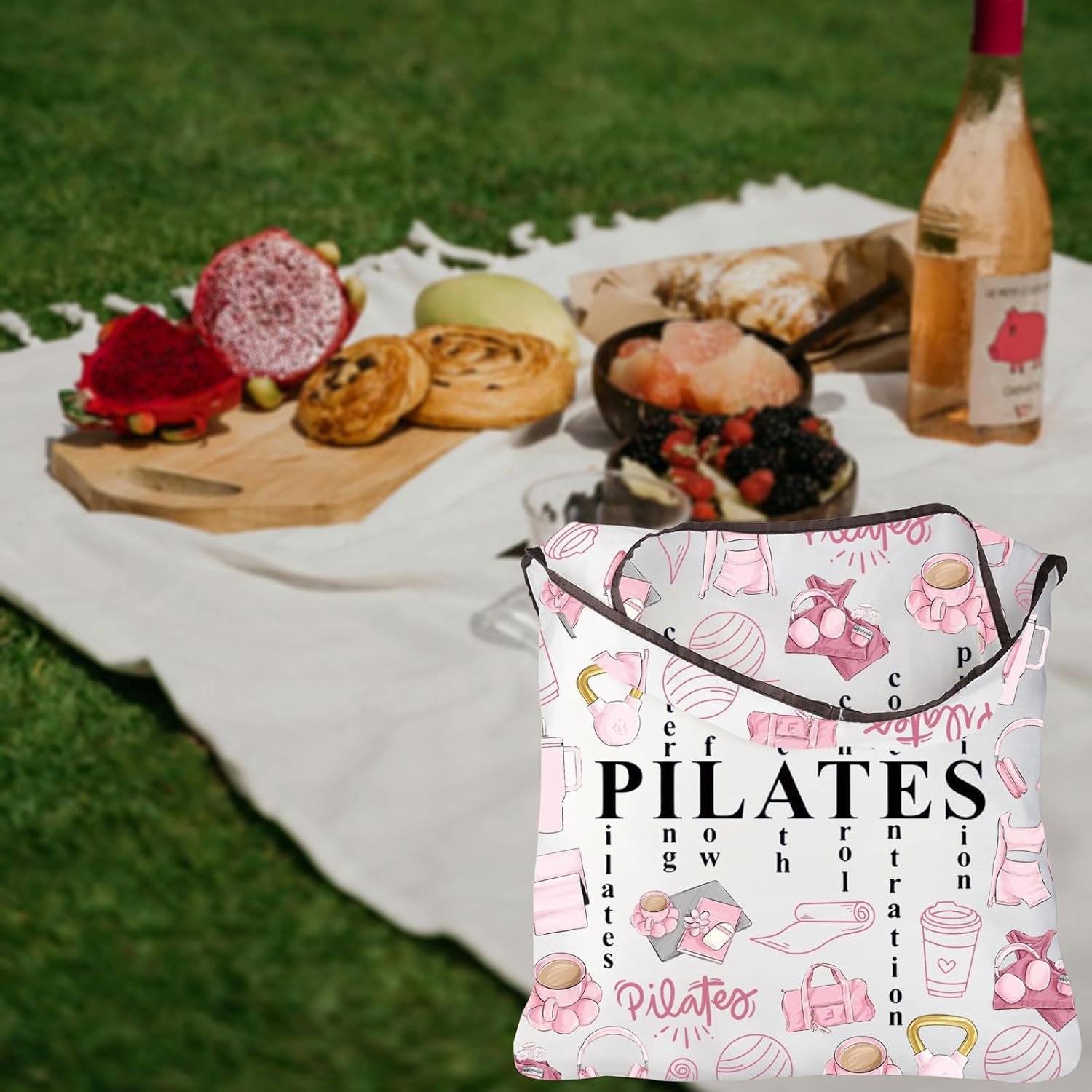 Pink Pilates Tote Bag Gifts fo – обзор и цена Pilates Yoga Instructor
