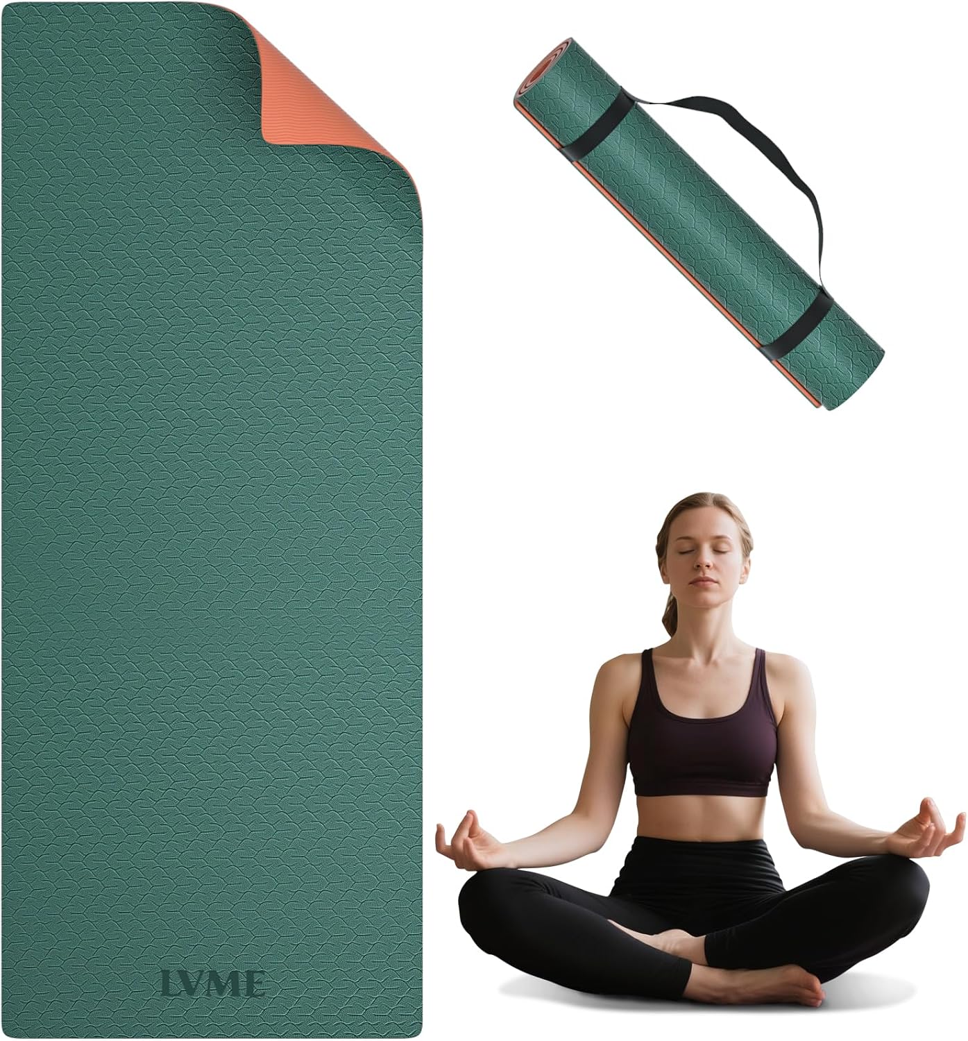 Non Slip Yoga Mat, 1/4