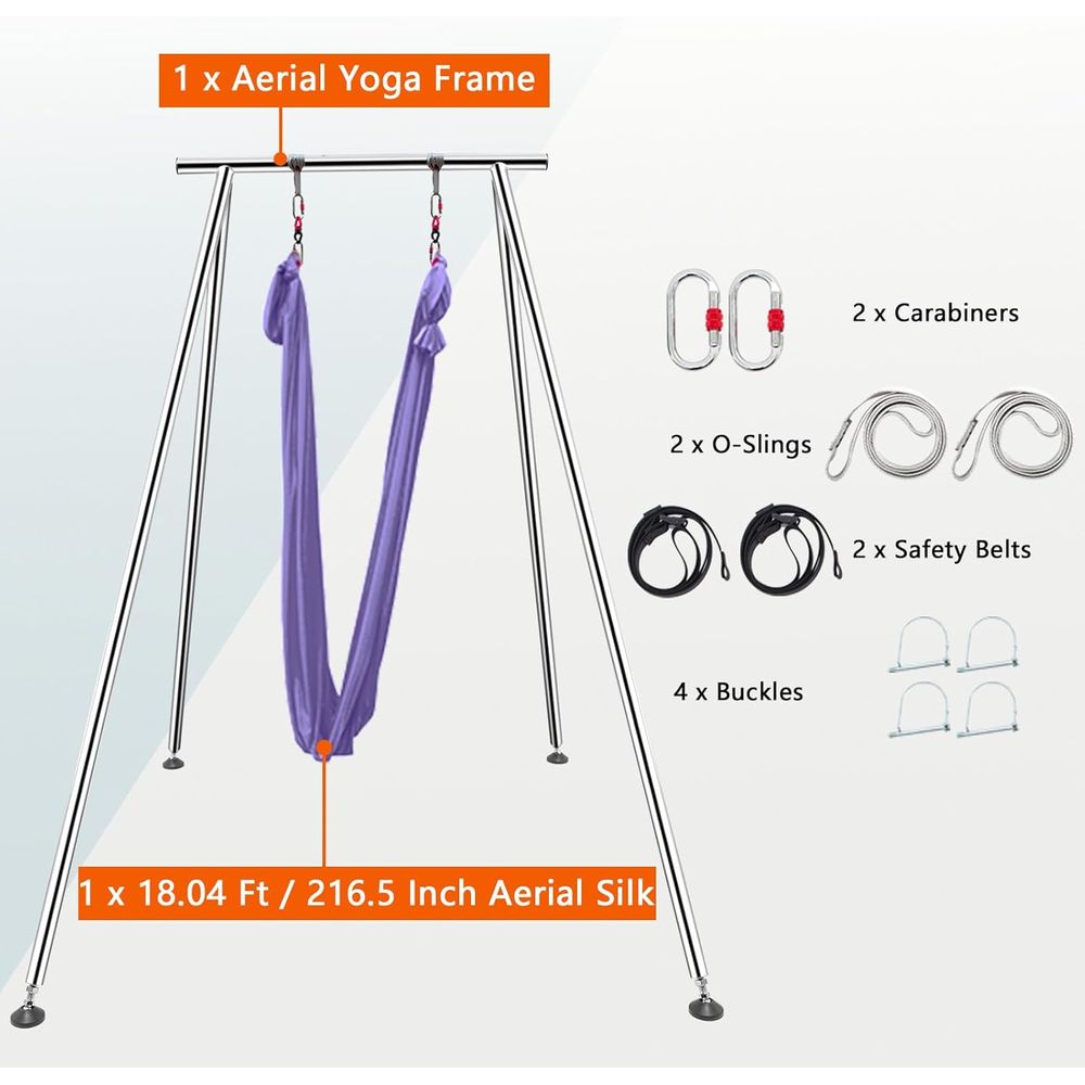 Adjustable Height Aerial Yoga  – обзор и цена Aerial Silk Hammock