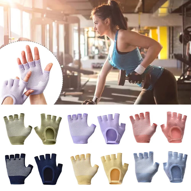 1Pair Half Finger Anti-Slip Yo – обзор и цена Pilates Yoga Aerial