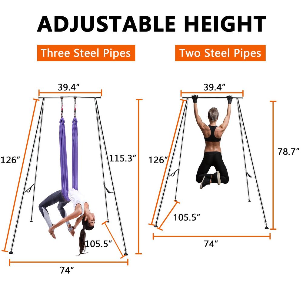 9.6 FT 115.3 Inch Adjustable H – обзор и цена Aerial Silk Hammock
